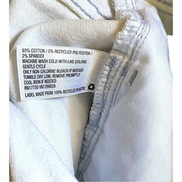 AVA & VIV Tie Dye Cutoff Denim Shorts High Waist Fringe Shorts Women’s Size 14 - Picture 8 of 11